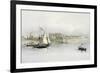 General View of the Ruins of Luxor from the Nile, from "Egypt and Nubia", Vol.1-David Roberts-Framed Giclee Print