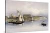 General View of the Ruins of Luxor, from the Nile-David Roberts-Stretched Canvas