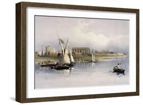 General View of the Ruins of Luxor, from the Nile-David Roberts-Framed Giclee Print