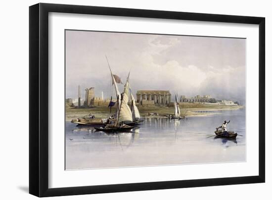 General View of the Ruins of Luxor, from the Nile-David Roberts-Framed Giclee Print