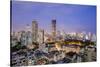 General View of the Skyline of Central Mumbai (Bombay), Maharashtra, India, Asia-Alex Robinson-Stretched Canvas