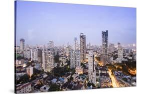 General View of the Skyline of Central Mumbai (Bombay), Maharashtra, India, Asia-Alex Robinson-Stretched Canvas