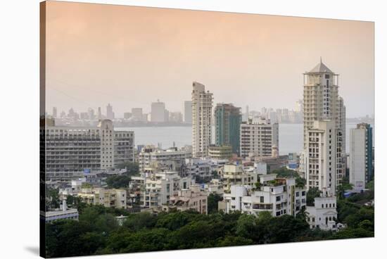 General View of the Skyline of Central Mumbai (Bombay), Maharashtra, India, Asia-Alex Robinson-Stretched Canvas