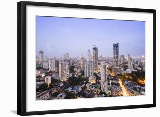 General View of the Skyline of Central Mumbai (Bombay), Maharashtra, India, Asia-Alex Robinson-Framed Photographic Print