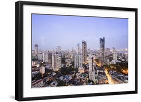 General View of the Skyline of Central Mumbai (Bombay), Maharashtra, India, Asia-Alex Robinson-Framed Photographic Print