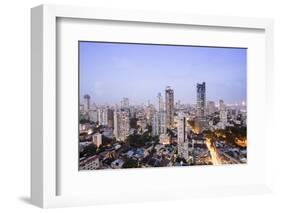 General View of the Skyline of Central Mumbai (Bombay), Maharashtra, India, Asia-Alex Robinson-Framed Photographic Print