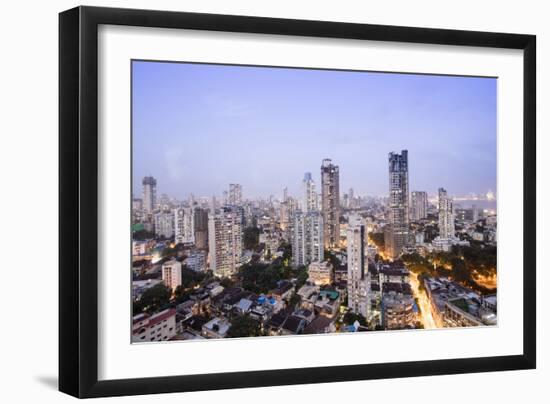 General View of the Skyline of Central Mumbai (Bombay), Maharashtra, India, Asia-Alex Robinson-Framed Photographic Print