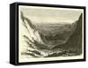 General View of the Valley of Santa Ana-Édouard Riou-Framed Stretched Canvas