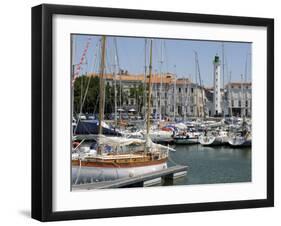 General View of the Yatch Basin and Lighthouse, La Rochelle, Charente-Maritime, France, Europe-Peter Richardson-Framed Photographic Print