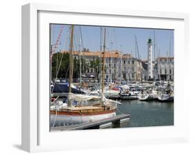 General View of the Yatch Basin and Lighthouse, La Rochelle, Charente-Maritime, France, Europe-Peter Richardson-Framed Photographic Print