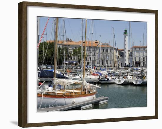 General View of the Yatch Basin and Lighthouse, La Rochelle, Charente-Maritime, France, Europe-Peter Richardson-Framed Photographic Print