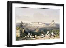 General View of Uxmal, Taken from the Archway of Las Monjas, from 'Views of Ancient Monuments in…-Frederick Catherwood-Framed Giclee Print