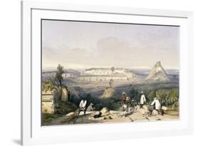 General View of Uxmal, Taken from the Archway of Las Monjas, from 'Views of Ancient Monuments in…-Frederick Catherwood-Framed Giclee Print