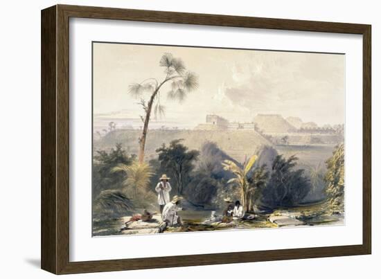 General View of Uxmal, Taken from the Archway of Las Monjas, Looking South, from 'Views of…-Frederick Catherwood-Framed Giclee Print