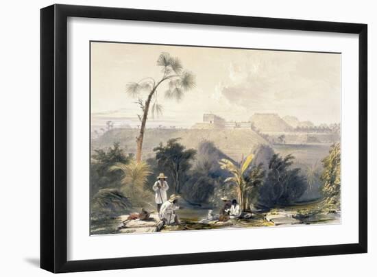 General View of Uxmal, Taken from the Archway of Las Monjas, Looking South, from 'Views of…-Frederick Catherwood-Framed Giclee Print