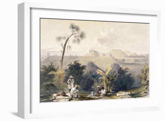 General View of Uxmal, Taken from the Archway of Las Monjas, Looking South, from 'Views of…-Frederick Catherwood-Framed Giclee Print