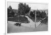 General View of Watsonville Plaza - Watsonville, CA-Lantern Press-Framed Art Print