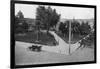 General View of Watsonville Plaza - Watsonville, CA-Lantern Press-Framed Art Print