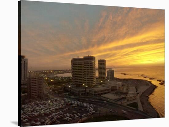 General View Showing Sunset Over Tripoli City-null-Stretched Canvas