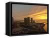 General View Showing Sunset Over Tripoli City-null-Framed Stretched Canvas
