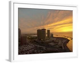 General View Showing Sunset Over Tripoli City-null-Framed Photographic Print
