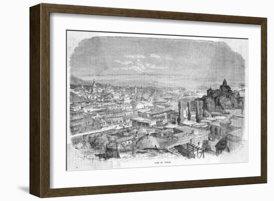 General View : Tiflis on the Kura River Is Now known as Tbilisi-null-Framed Art Print