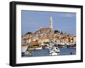 General View with St. Euphemia Church, Istrian Peninsula, Rovinj, Croatia-Prisma-Framed Photographic Print