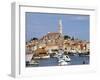 General View with St. Euphemia Church, Istrian Peninsula, Rovinj, Croatia-Prisma-Framed Photographic Print