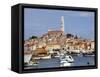 General View with St. Euphemia Church, Istrian Peninsula, Rovinj, Croatia-Prisma-Framed Stretched Canvas