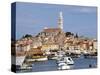 General View with St. Euphemia Church, Istrian Peninsula, Rovinj, Croatia-Prisma-Stretched Canvas