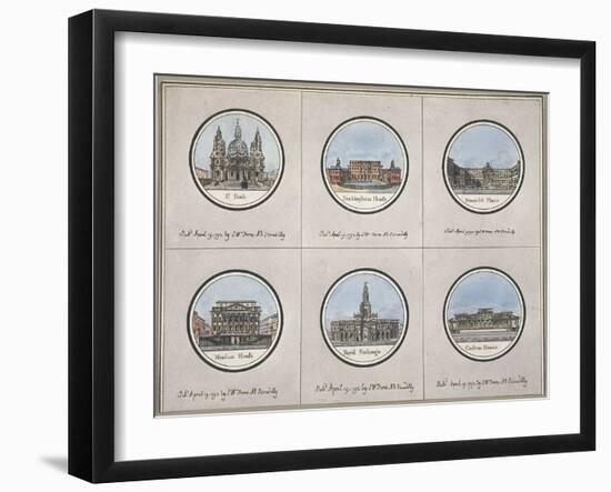 General Views of London, 1792-null-Framed Giclee Print