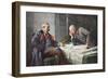 General Von Hindenburg and Generalquartiermeister Erich Von Ludendorff at the Map Table-Hugo Vogel-Framed Giclee Print