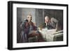 General Von Hindenburg and Generalquartiermeister Erich Von Ludendorff at the Map Table-Hugo Vogel-Framed Giclee Print