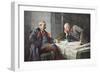 General Von Hindenburg and Generalquartiermeister Erich Von Ludendorff at the Map Table-Hugo Vogel-Framed Giclee Print