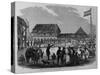 General Walker Reviewing Troops on the Grand Plaza, Granada, Capital of Nicaragua.-null-Stretched Canvas