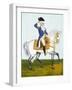 General Washington (1732-99) on a White Charger, circa 1835-null-Framed Giclee Print