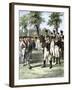 General Washington Introduced to Comte de Rochambeau, Commander of French Forces Allied with U.S-null-Framed Giclee Print