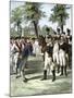 General Washington Introduced to Comte de Rochambeau, Commander of French Forces Allied with U.S-null-Mounted Giclee Print