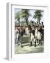 General Washington Introduced to Comte de Rochambeau, Commander of French Forces Allied with U.S-null-Framed Giclee Print