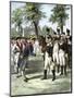 General Washington Introduced to Comte de Rochambeau, Commander of French Forces Allied with U.S-null-Mounted Premium Giclee Print