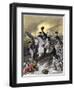 General Washington Leading the Americans at the Battle of Princeton, New Jersey, c.1777-null-Framed Giclee Print