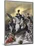 General Washington Leading the Americans at the Battle of Princeton, New Jersey, c.1777-null-Mounted Giclee Print