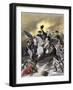 General Washington Leading the Americans at the Battle of Princeton, New Jersey, c.1777-null-Framed Giclee Print