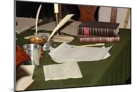 General Washington's Desk at His Winter Camp Headquarters in Valley Forge, Pennsylvania-null-Mounted Giclee Print