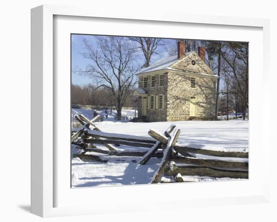 General Washington's Headquarters at Valley Forge during Winter Encampment, Pennsylvania-null-Framed Photographic Print