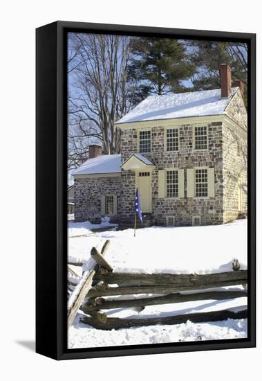 General Washington's Headquarters at Valley Forge during Winter Encampment, Pennsylvania-null-Framed Stretched Canvas