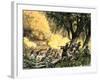 General Wayne's Victory at the Battle of Fallen Timbers, c.1794-null-Framed Giclee Print