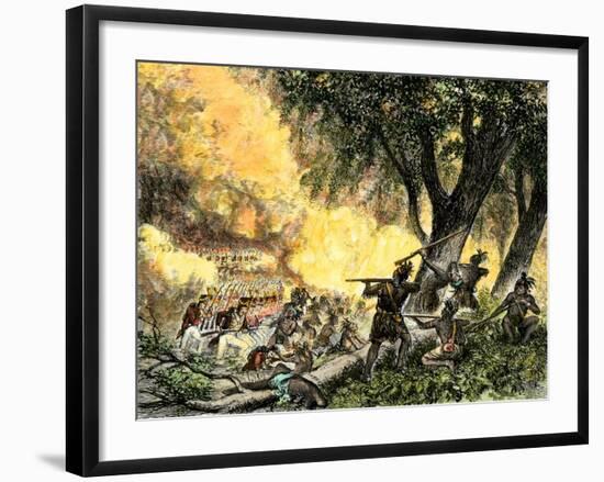 General Wayne's Victory at the Battle of Fallen Timbers, c.1794-null-Framed Giclee Print