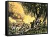 General Wayne's Victory at the Battle of Fallen Timbers, c.1794-null-Framed Stretched Canvas