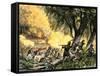 General Wayne's Victory at the Battle of Fallen Timbers, c.1794-null-Framed Stretched Canvas